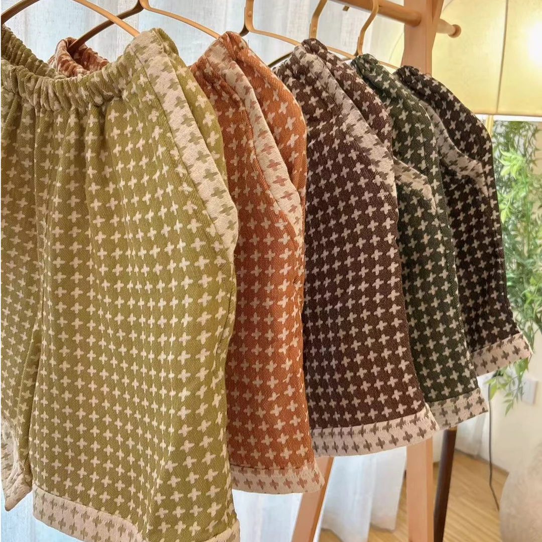 【雅趣】短裤男女同款 棉麻纱布时尚百搭休闲夏季宽松韩版洋气短裤