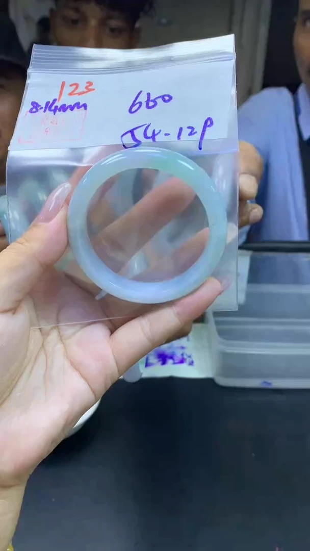 定制翡翠未镶嵌123手镯54+660元+拍一发一