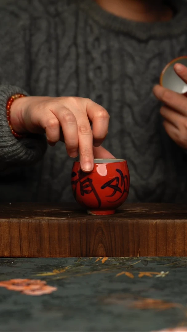 瓷片釉下彩手工手绘同款陶器