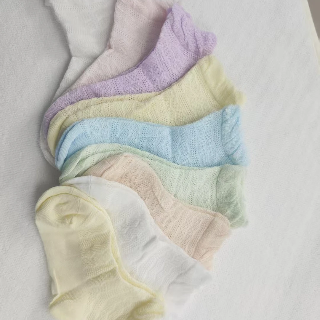 婴儿夏季薄款网眼透气袜无骨袜春秋袜适合0 - 3岁宝宝春夏