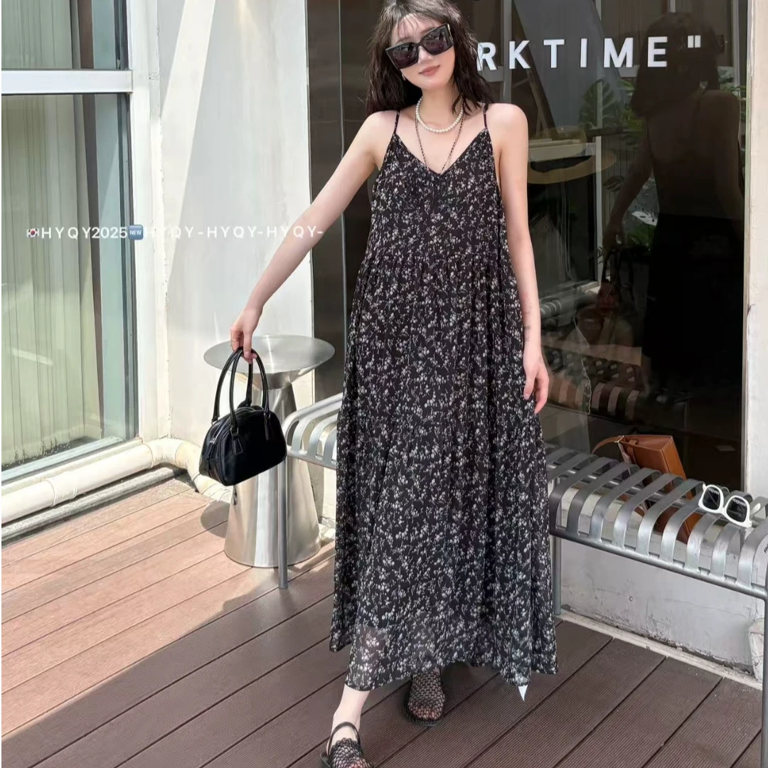 98088吊带碎花连衣裙