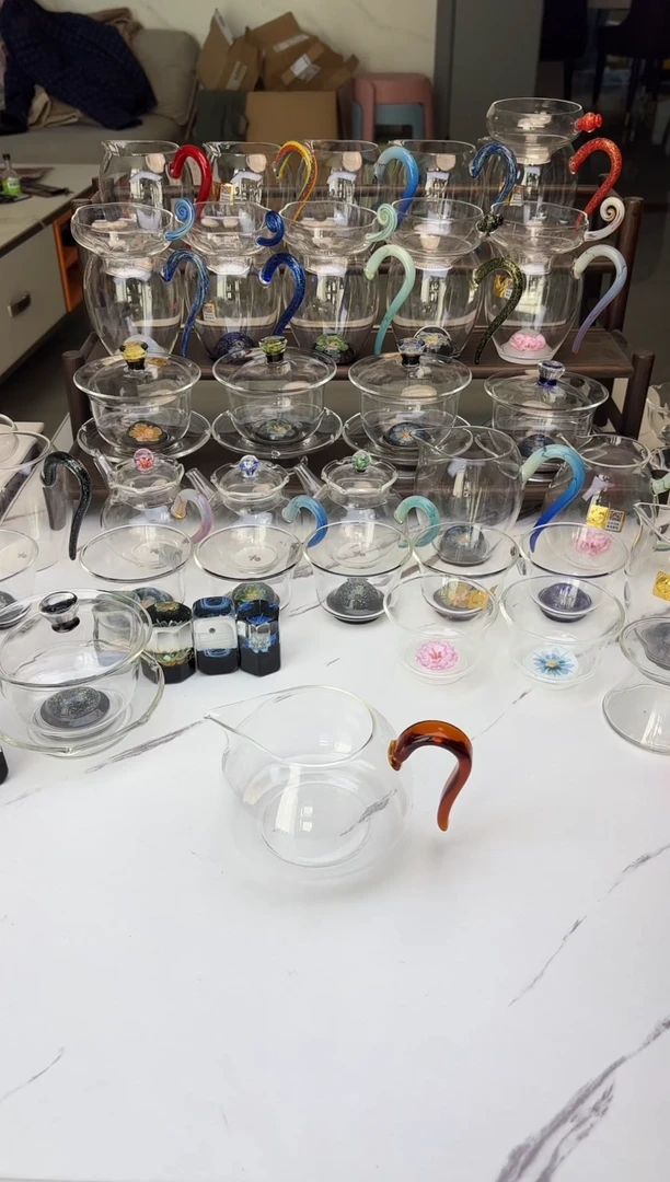 手工艺品玻璃禾器淡然琥珀色普通盒