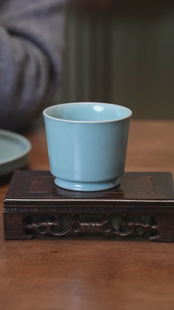 【闪购商品】Y宝丰宋官窑原产地汝瓷融天杯