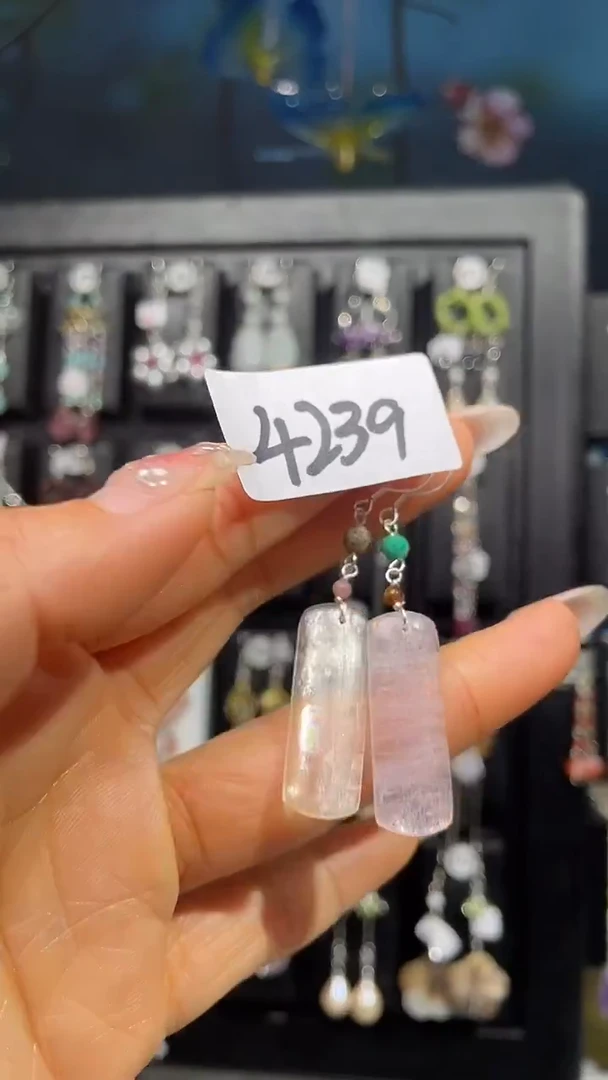 银S925镶嵌耳饰紫晶喜欢拍