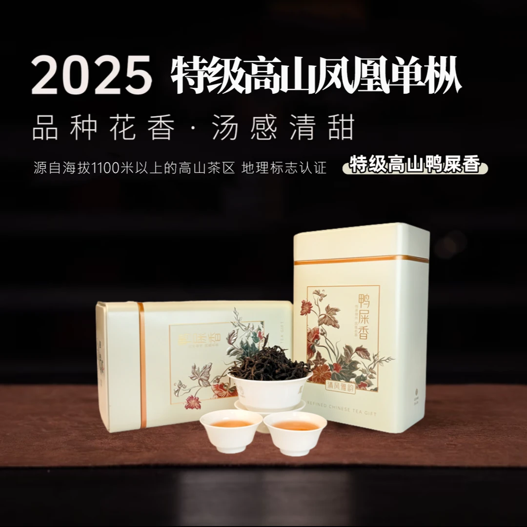 【云巅百年枞】特级正宗潮州野生凤凰单丛茶叶正春高山古树鸭屎香