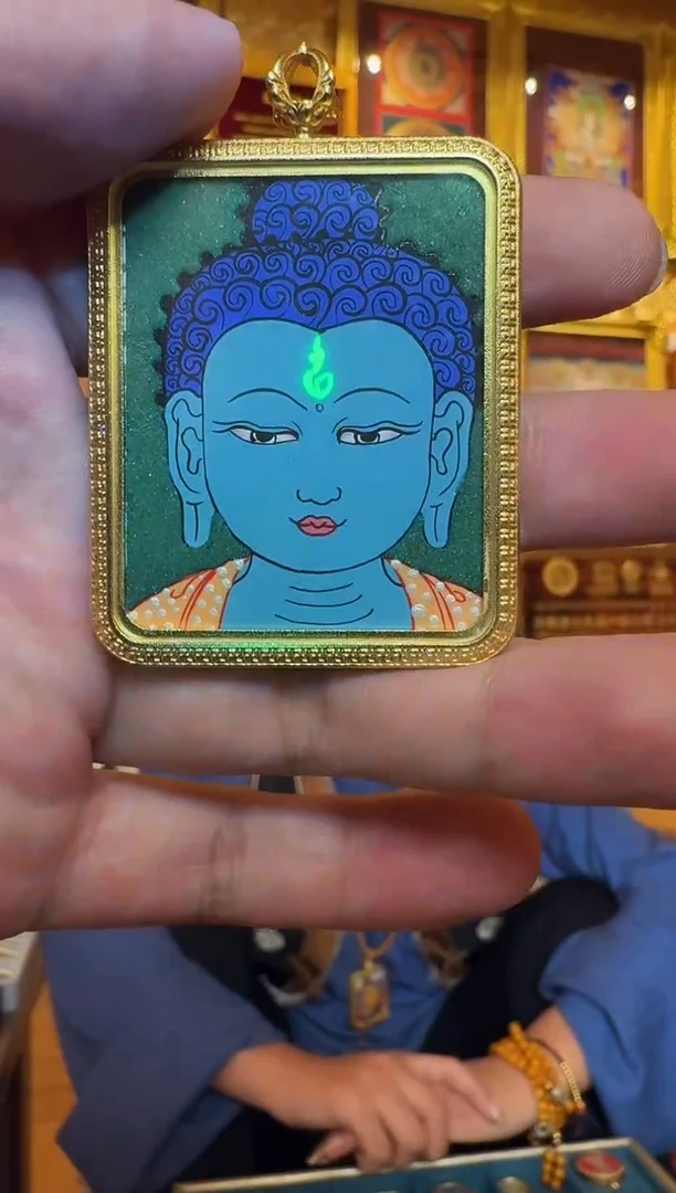 吊坠药师热贡元旦唐卡画院