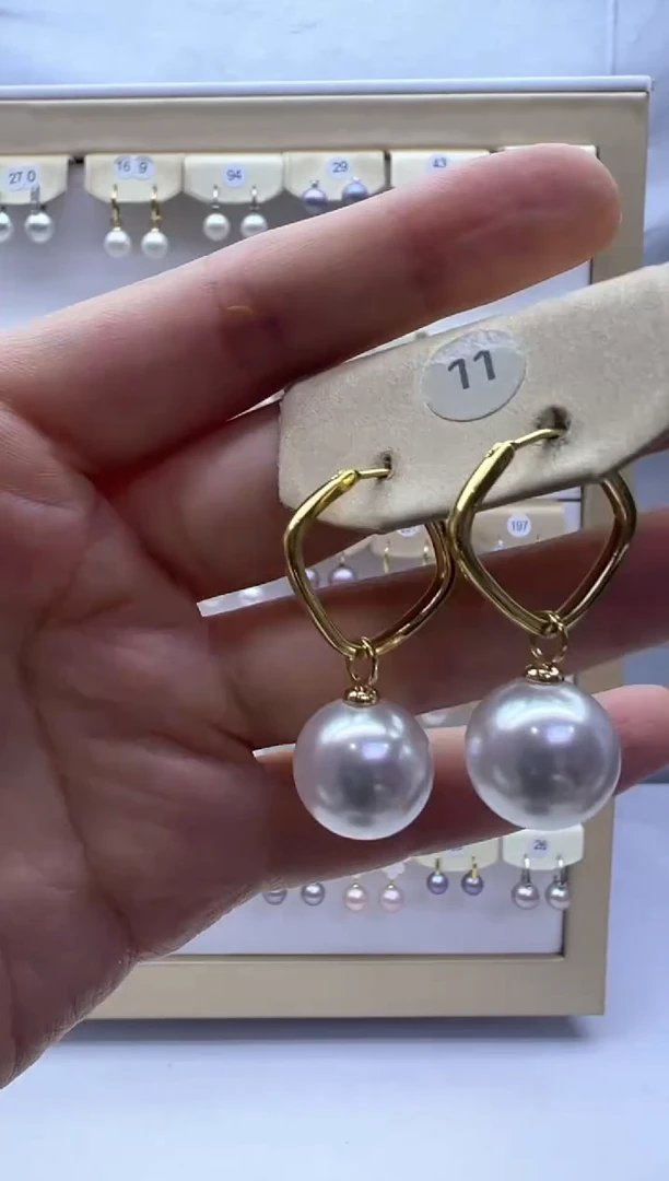 未镶嵌淡水珍珠耳饰11