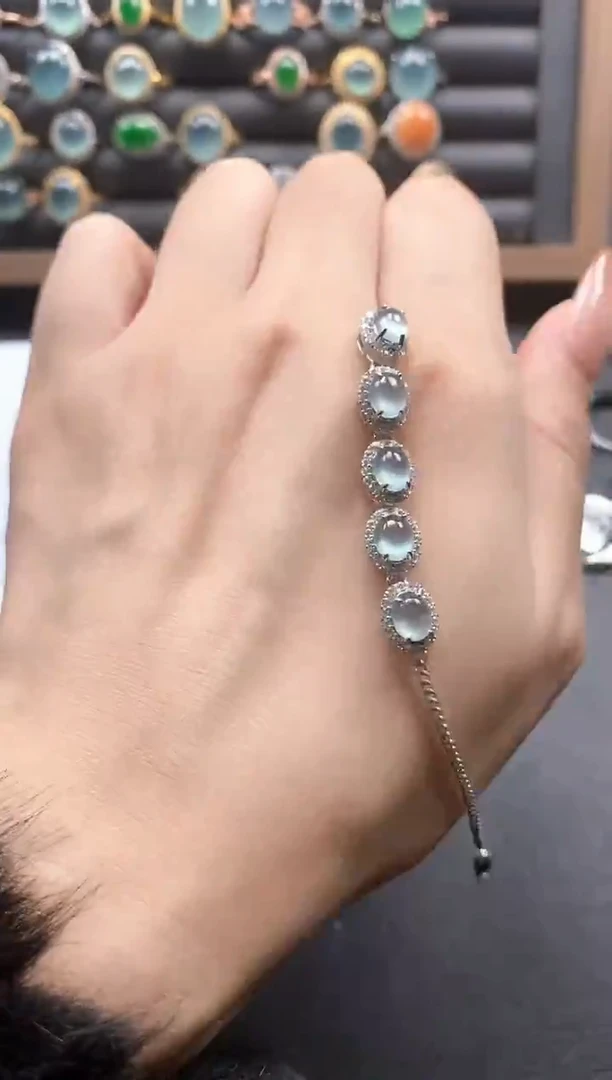 银S925镶嵌戒指翡翠51151