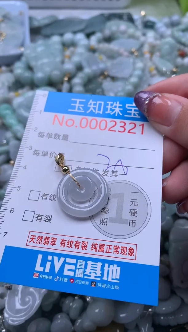 翡翠未镶嵌颈饰2321