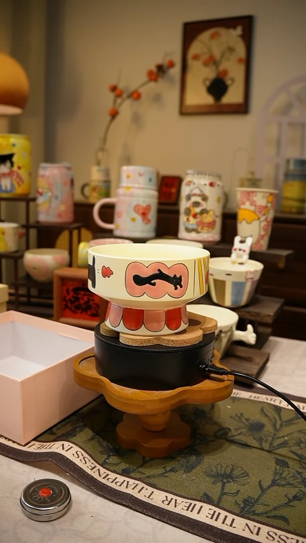 摆件【不带盒子】559高温釉下彩