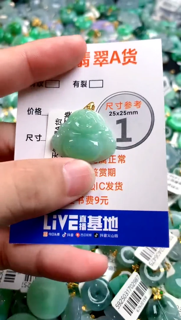 颈饰18K金镶嵌翡翠0583844047