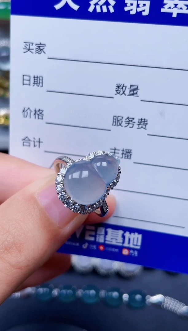 银S925镶嵌戒指翡翠49
