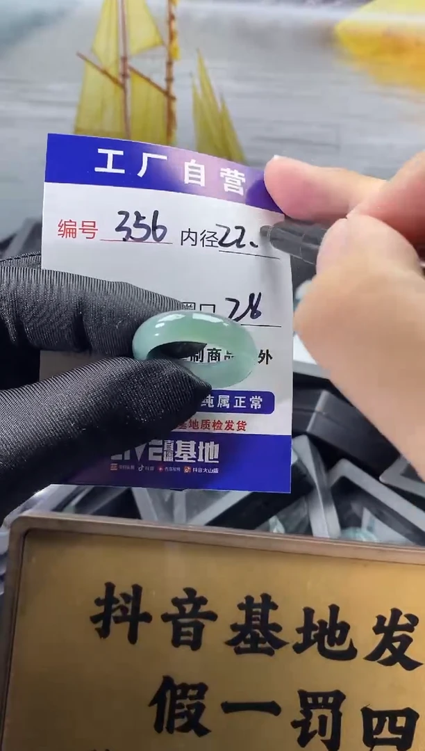 未镶嵌戒圈翡翠356