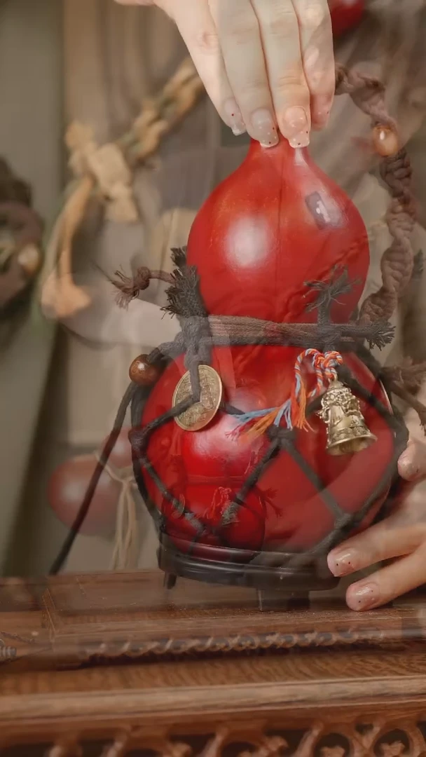 208号精品天然大漆酒葫芦一物一拍~