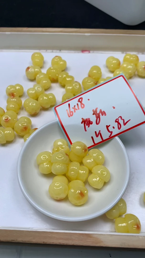 裸石蜜蜡未镶嵌E224 蜜蜡 蘑菇16*19mm1个5.8元