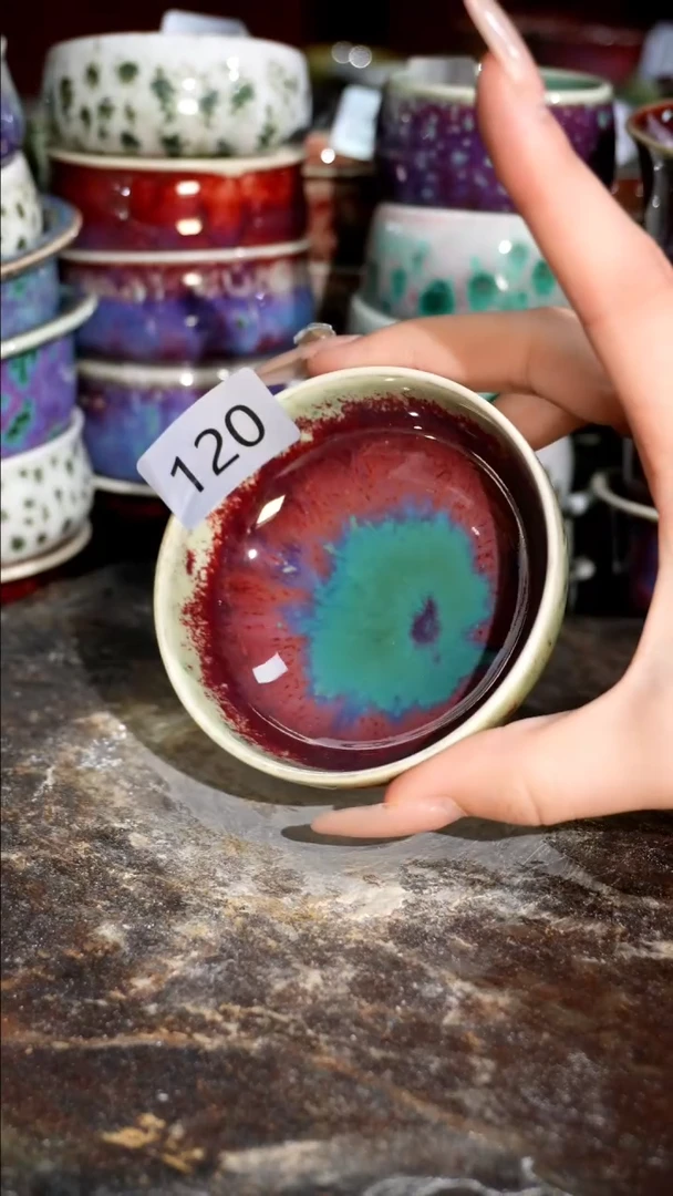 摆件精品窑变钧瓷茶器