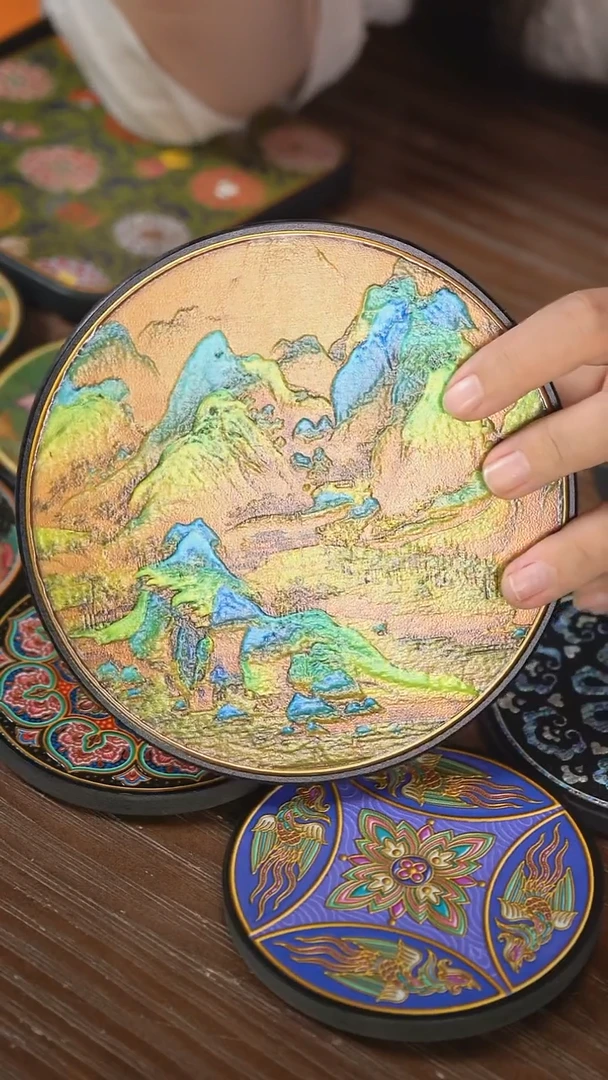 壹藏贰宝千里江山大垫子一片