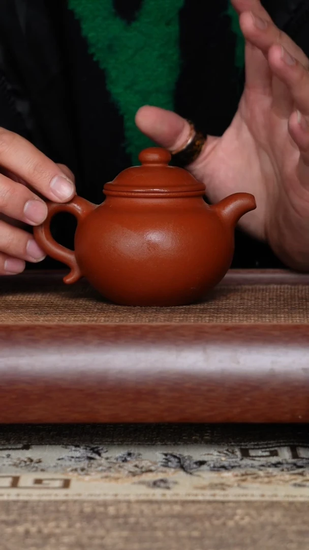 【闪购商品】紫砂茶壶微瑕莲子红清水半手工