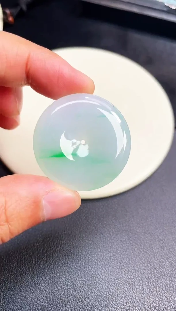 颈饰未镶嵌翡翠【49】平安扣 尺寸 34.5   6mm