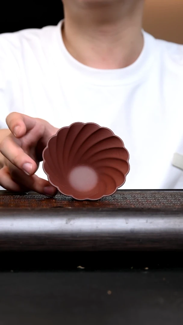 茶杯紫砂YZGT16664 静卯杯 紫泥140cc