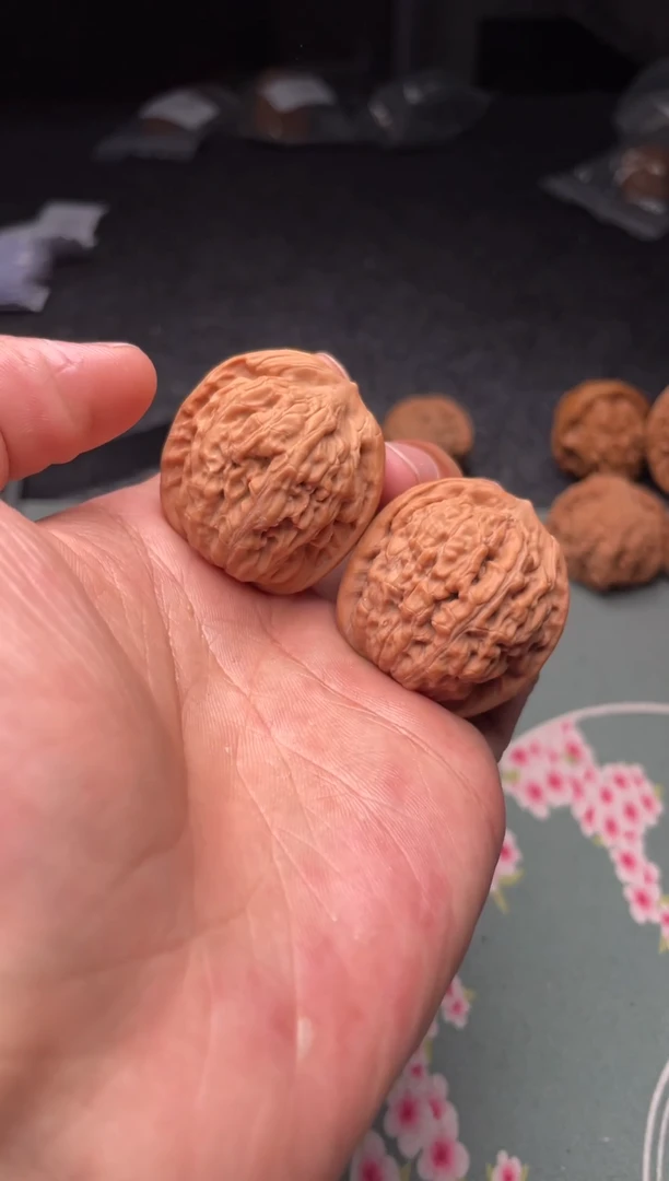 把件文玩核桃a159   莲花 34尺