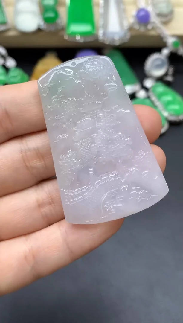 颈饰未镶嵌翡翠108-中国好珍宝