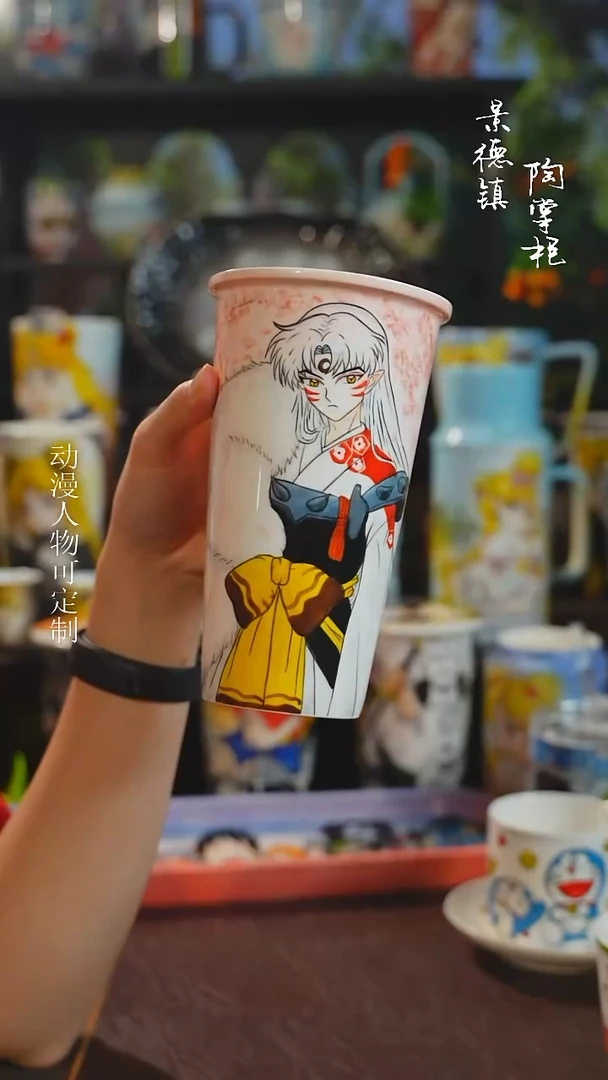景德镇高温釉下彩原创手绘陶瓷