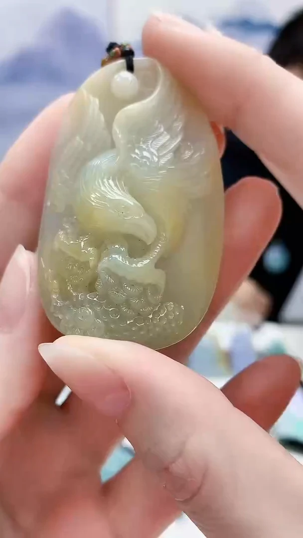 未镶嵌定制翡翠A****道4831ry-毛货挂件