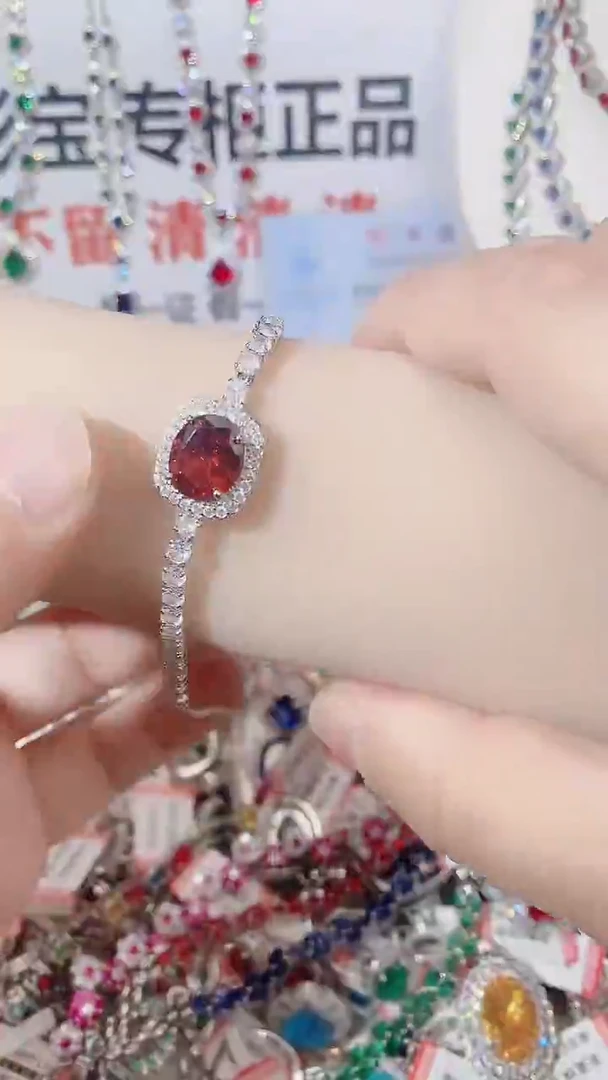 未镶嵌手链石榴石