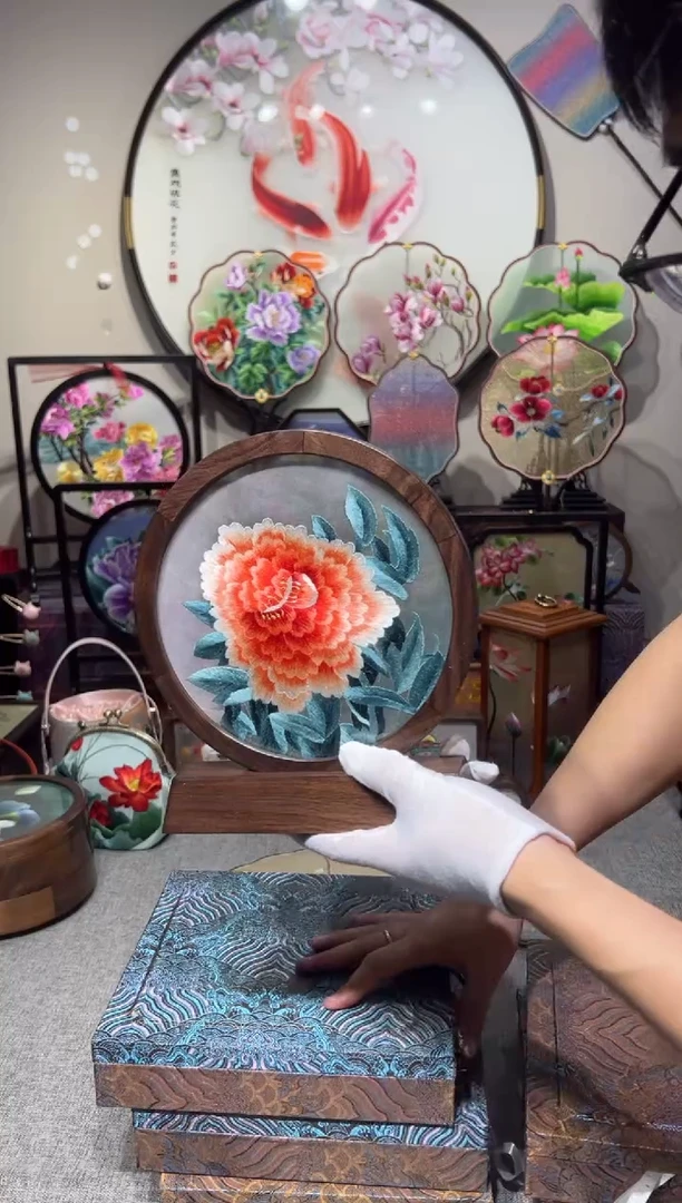 织绣纯手工苏绣双面绣