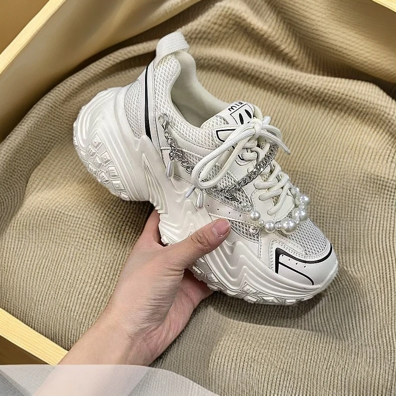 2395-A2-时尚百搭春季休闲厚底老爹鞋女