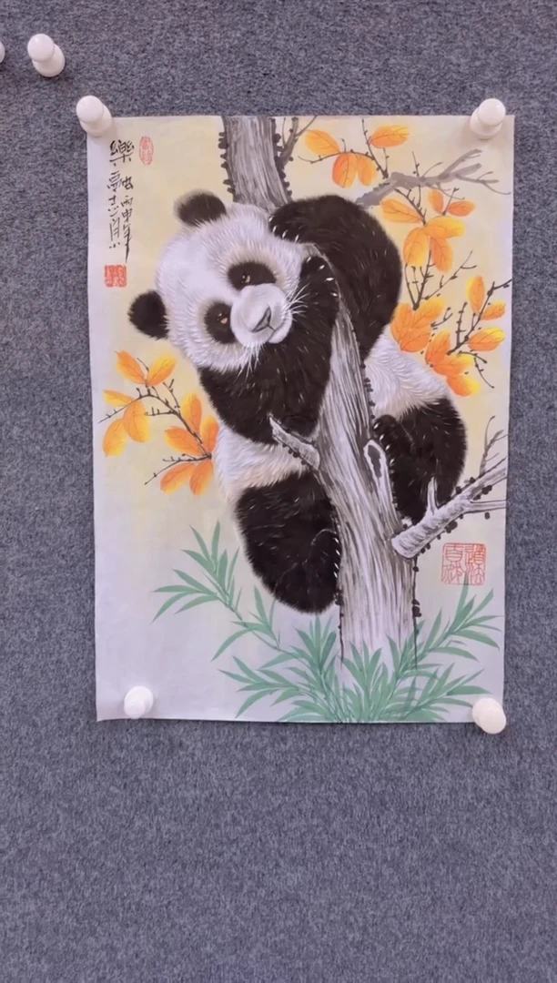 【闪购商品】国画2.21-郑志宗-四尺三开动物-24