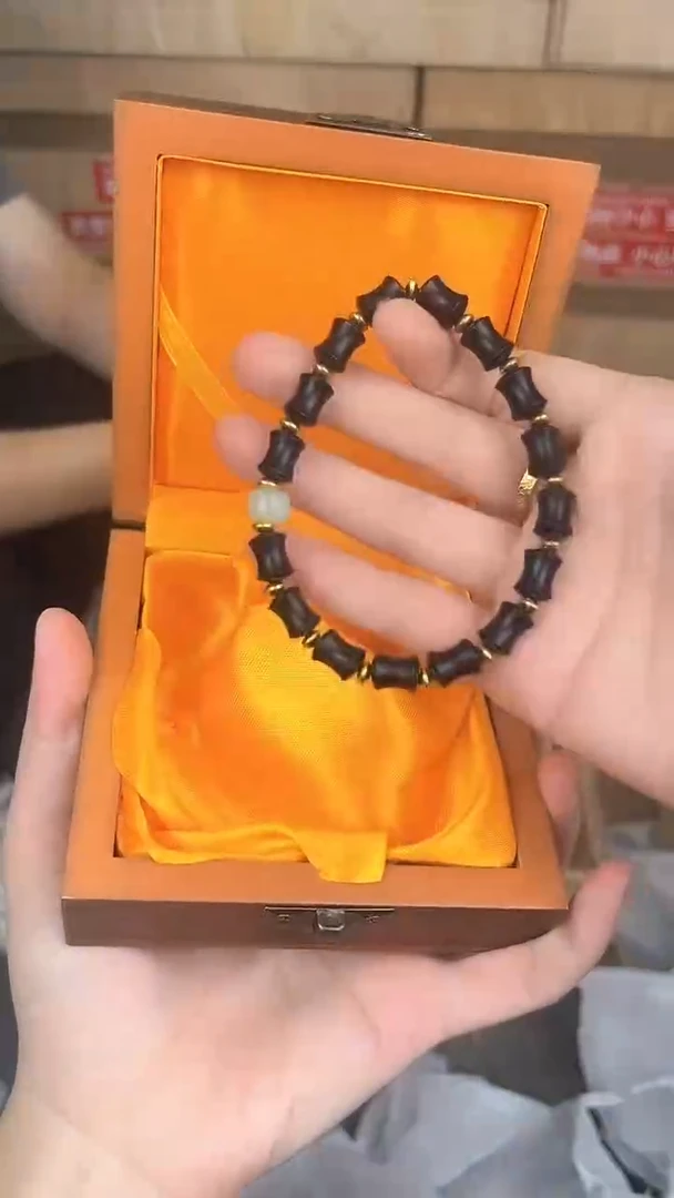 品茗文玩阁黑檀竹节链接@@LSC153