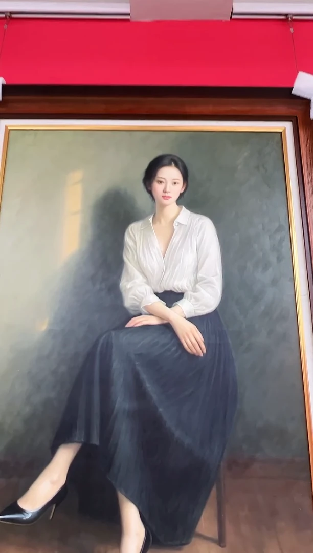 油画梁静-60*90-油画作品-yz