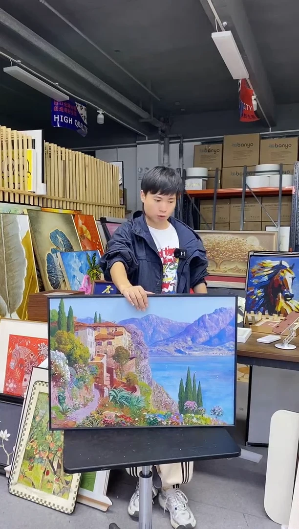 横款50*70铝合金框装饰画
