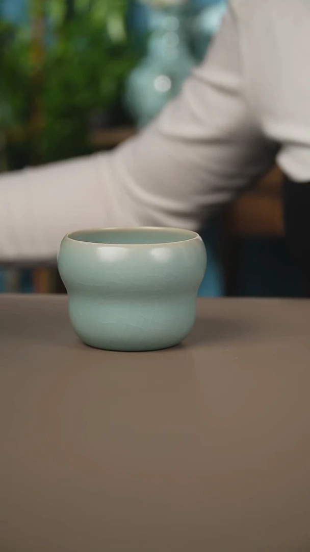 仿古天青葫芦杯一级