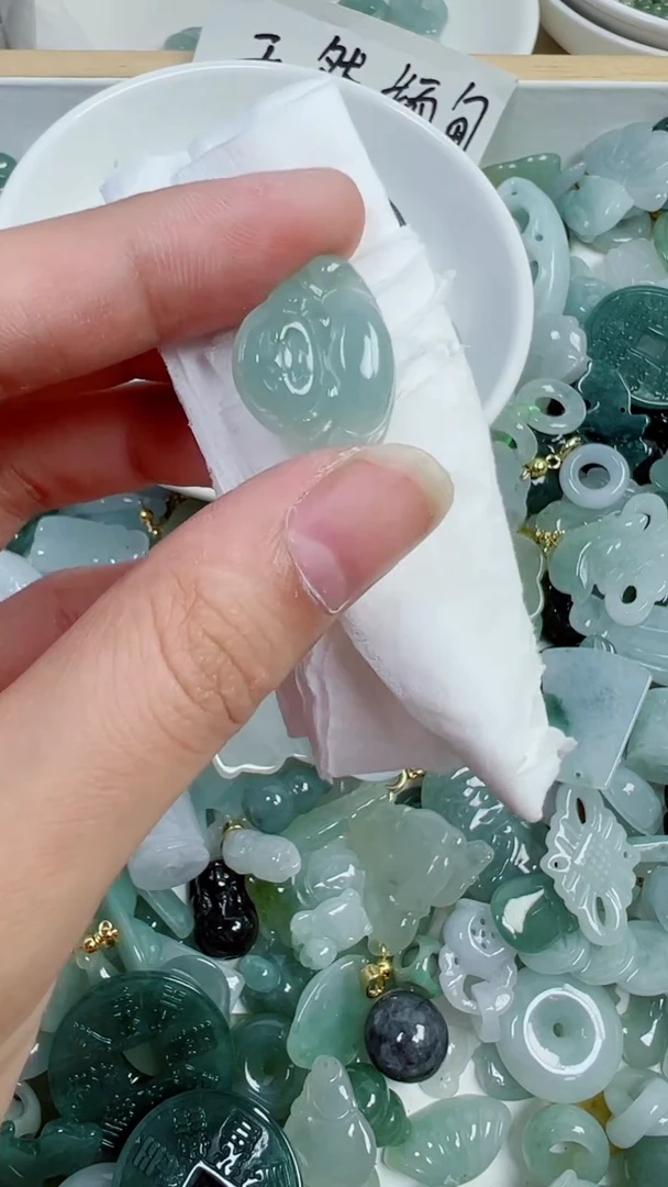 散珠翡翠640号链接，A货翡翠