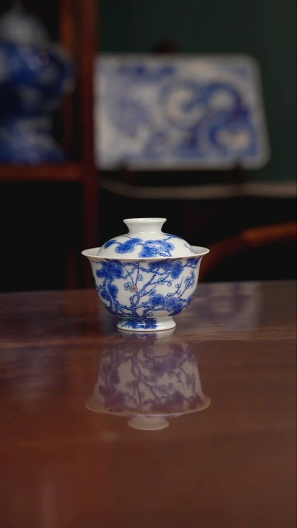 空山明月 新斗彩 松竹梅