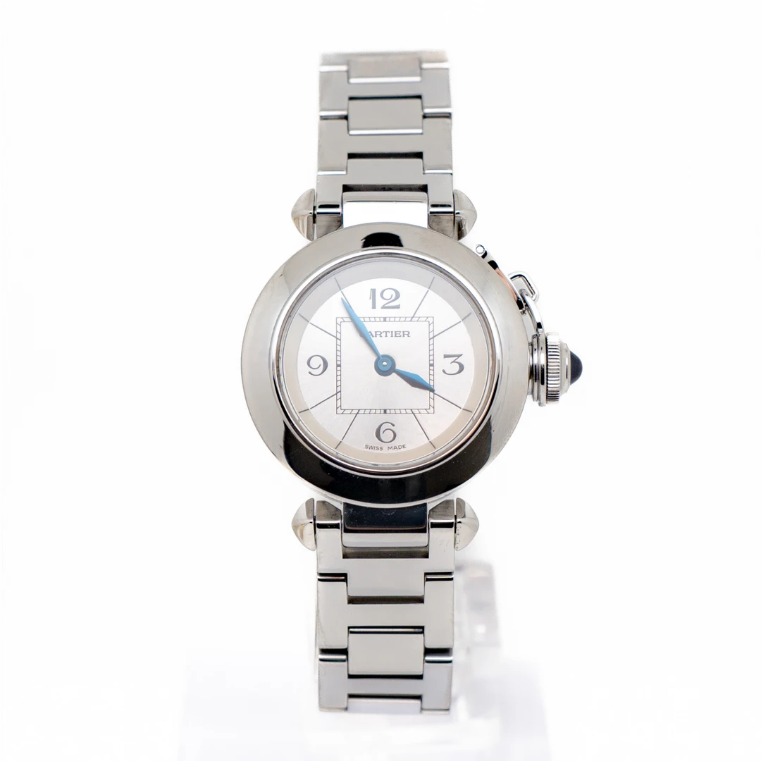 99新 Cartier/卡地亚 帕莎W3140007 27表径女士精致时尚表 单表