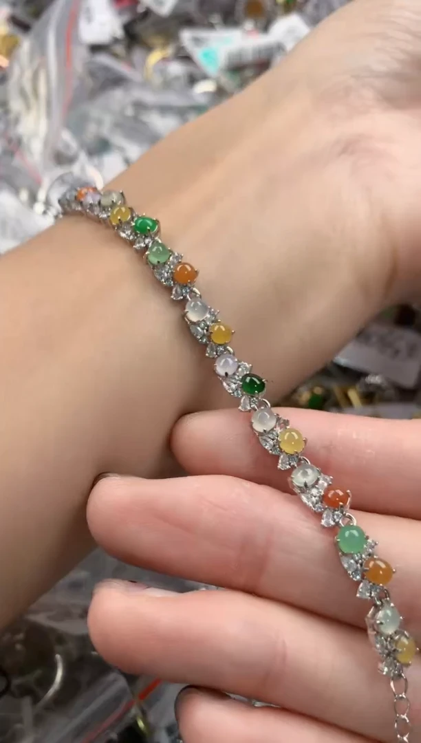 银S925镶嵌戒指翡翠111--6