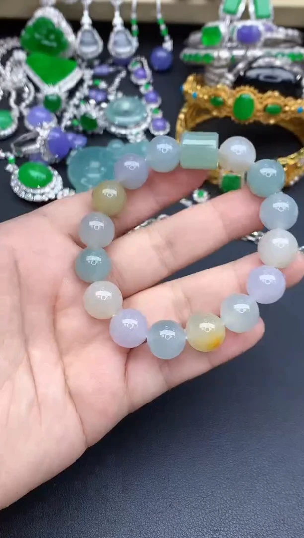 未镶嵌手链翡翠372-春日珠宝