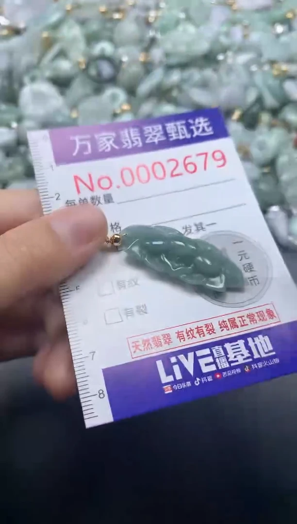 吊坠(不含链)未镶嵌翡翠2679