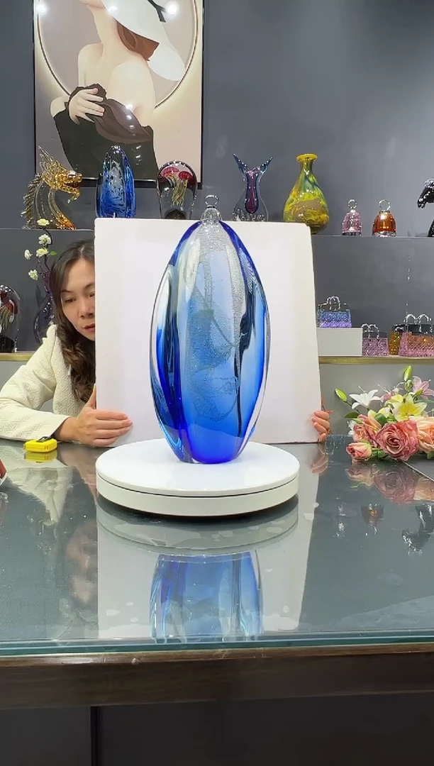 手工艺品琉璃 水晶琉璃月虹1个