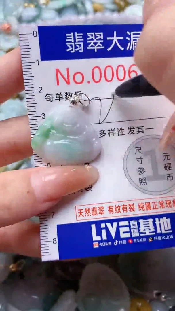 翡翠未镶嵌吊坠(不含链)6326