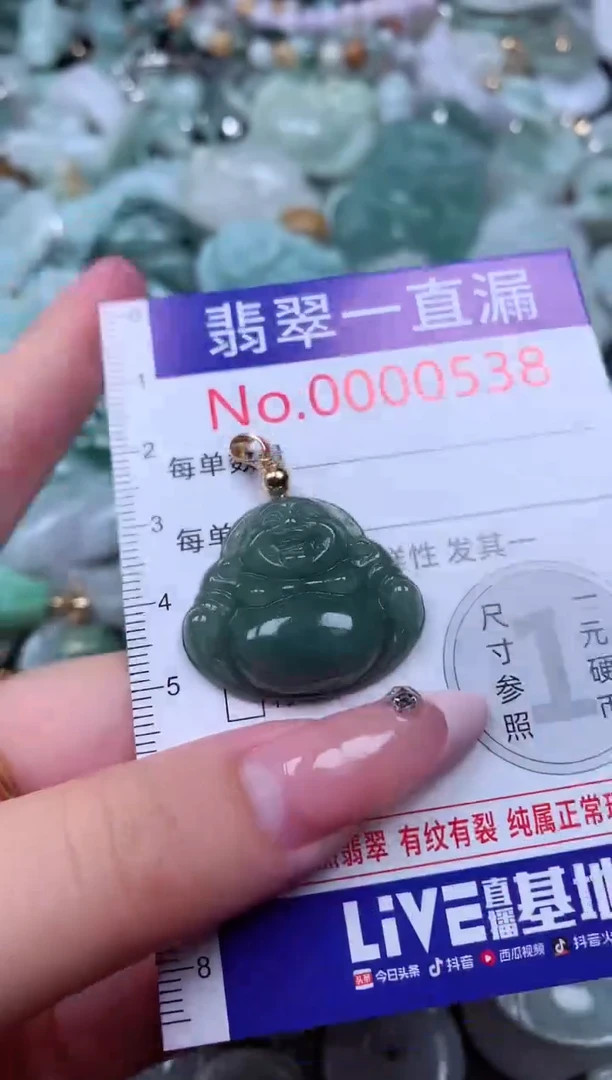 翡翠未镶嵌吊坠(不含链)538