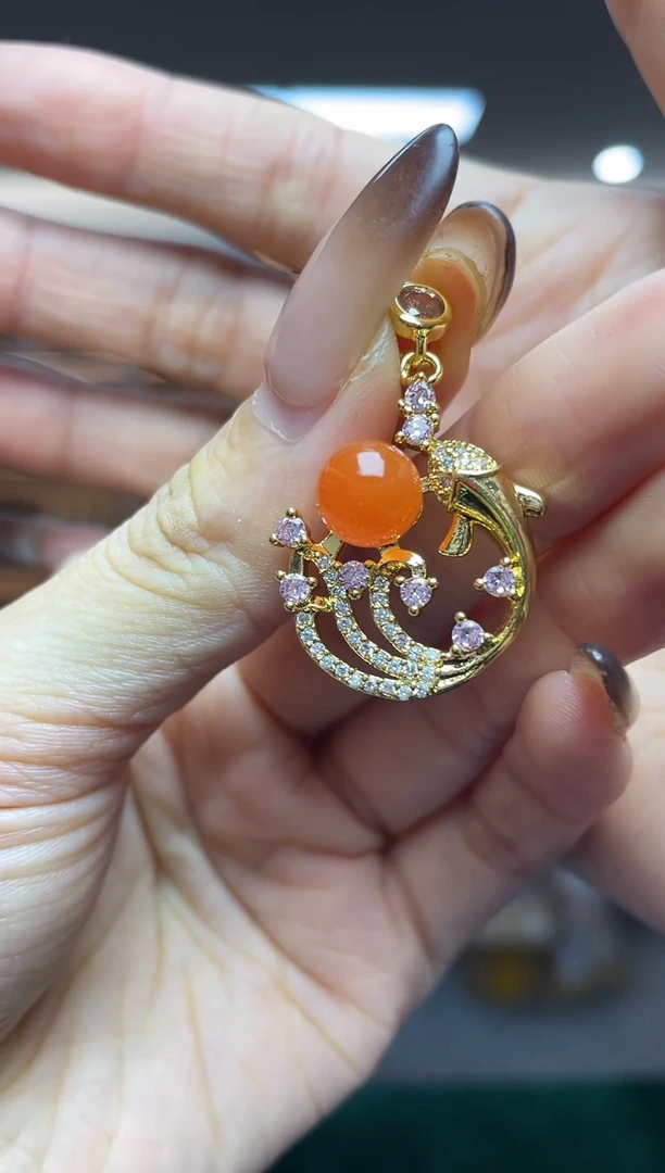 未镶嵌南红玛瑙挂件（多样性发一件）