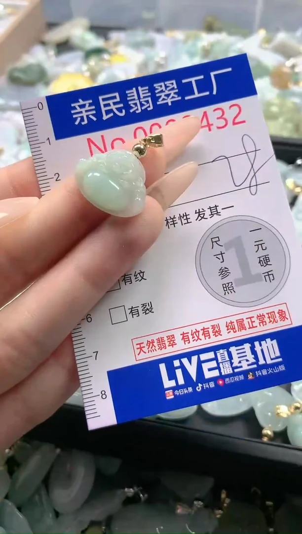 【闪购商品】翡翠吊坠(不含链)银S925镶嵌432