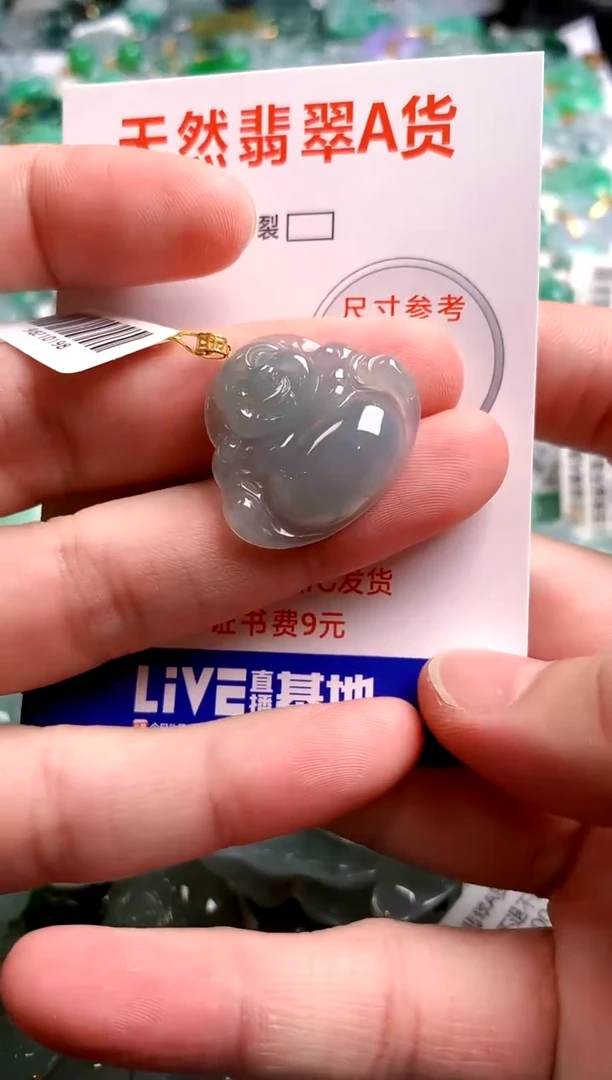 翡翠18K金镶嵌颈饰25100527