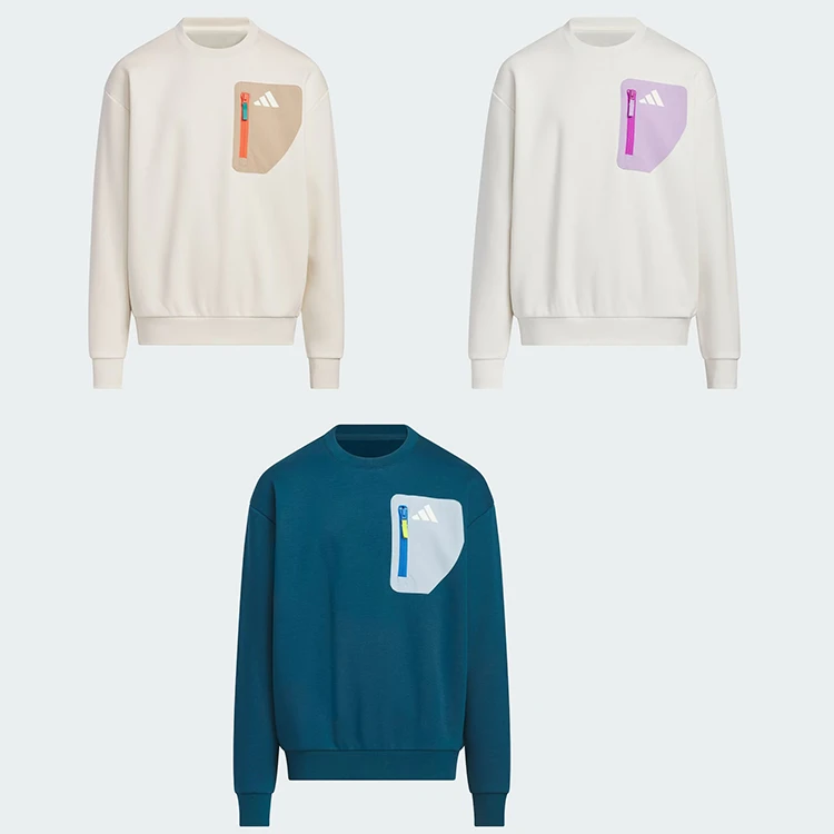 adidas阿迪达斯儿童加绒保暖圆领卫衣套头衫KC0219、KC0220、KC0221