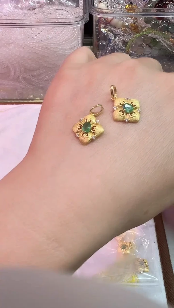 吊坠(不含链)银S925镶嵌祖母绿1130m032多样性发其一